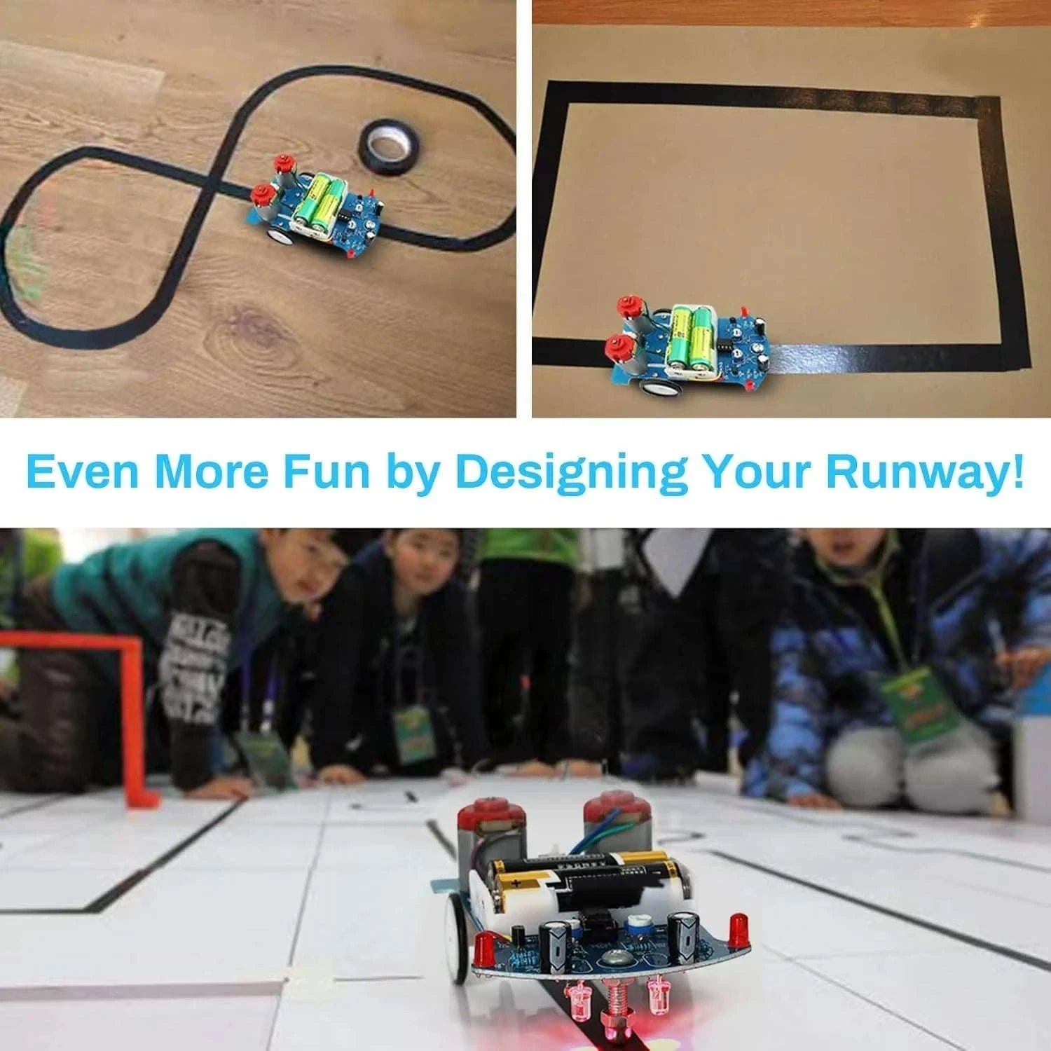 Practice Soldering Electronics Kit: Line-Following Robot-Parts