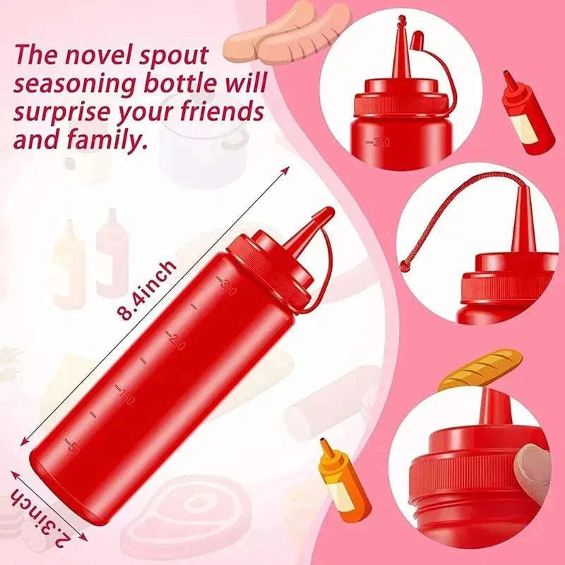 Prank Ketchup Bottle – Hilarious Gag Gift for Mealtime Fun-Red
