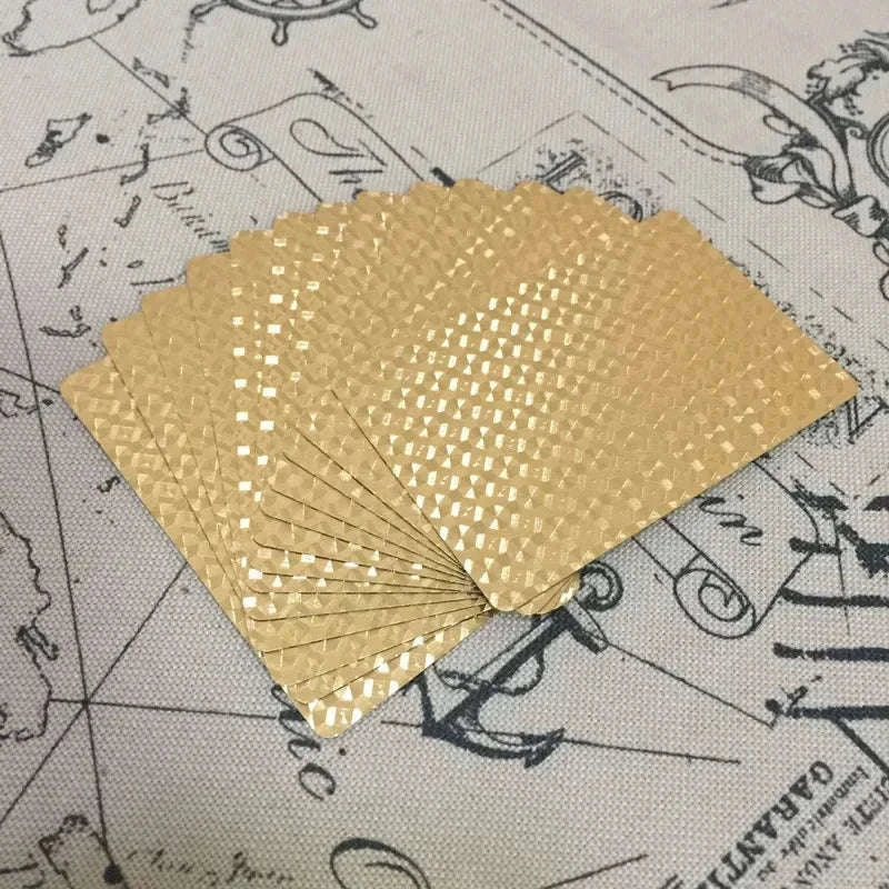 Prank Poker 24K Gold Foil Playing Cards Deck-Gold