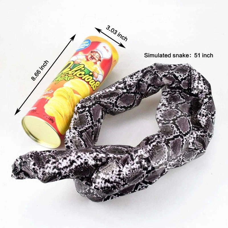 Prank Snake Toy in Potato Chip Can-1pc-11cm X 5cm