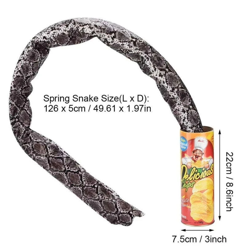 Prank Snake Toy in Potato Chip Can-1pc-11cm X 5cm