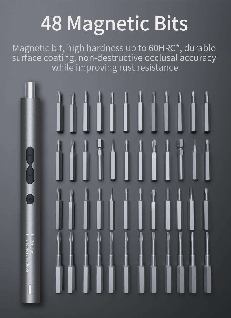 Precision Electric Screwdriver Set – 6‑in‑1 Repair Kit-N20 handle 4 bits