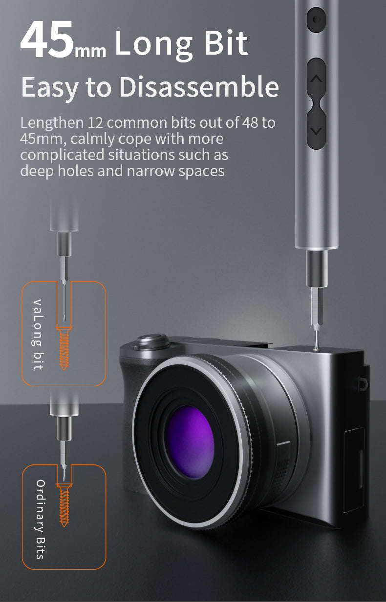 Precision Electric Screwdriver Set – 6‑in‑1 Repair Kit-N20 handle 4 bits