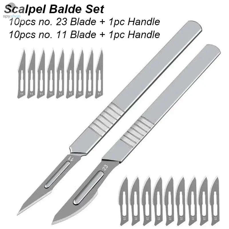 Precision Hobby Blade Set Stainless Steel Cutting Tools Kit-Scalple Blade 11