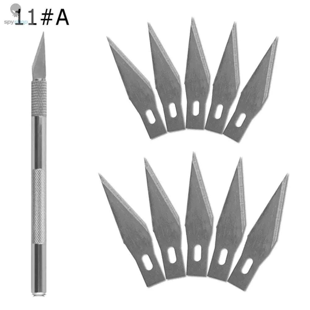 Precision Metal Scalpel Knife Kit for Detailed Cutting-Gold