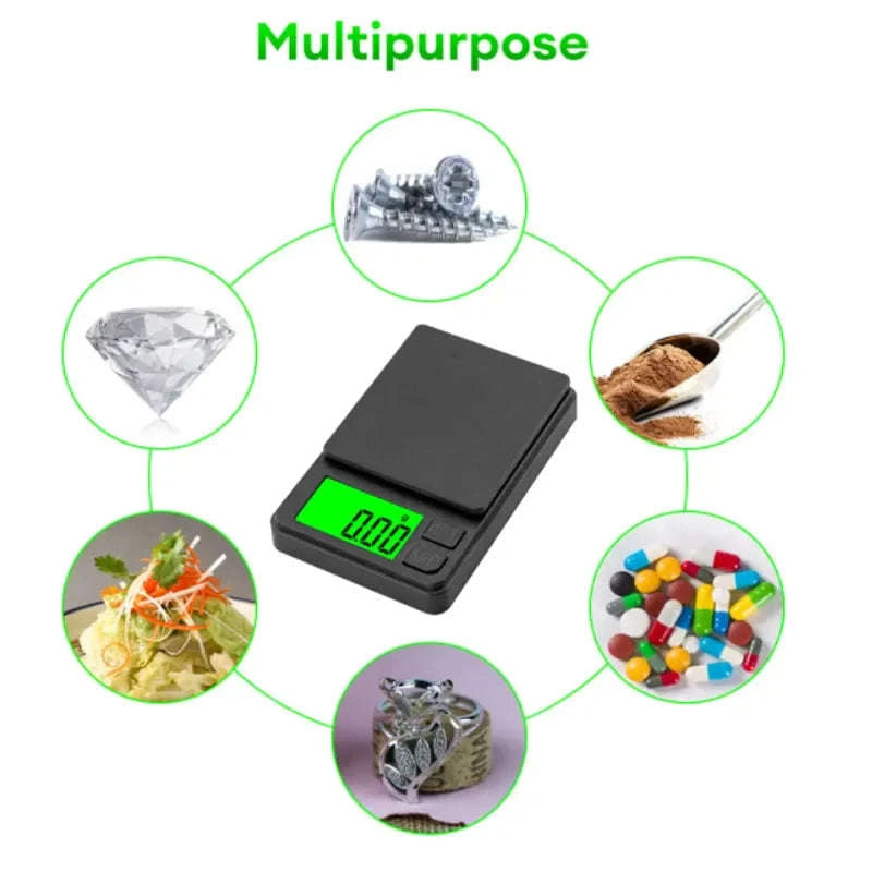 Precision Pocket Scale 1000g x 0.1g – Digital Mini Scale for Travel and Daily Use-2PCS 0.1g 1000g