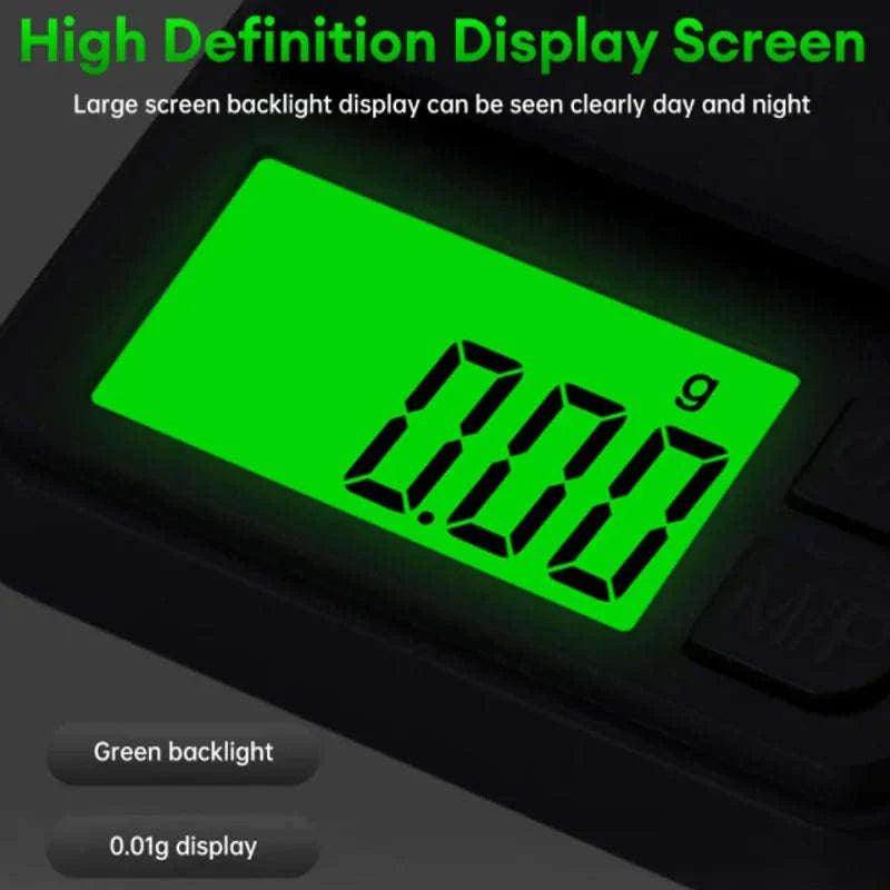 Precision Pocket Scale 1000g x 0.1g – Digital Mini Scale for Travel and Daily Use-2PCS 0.1g 1000g