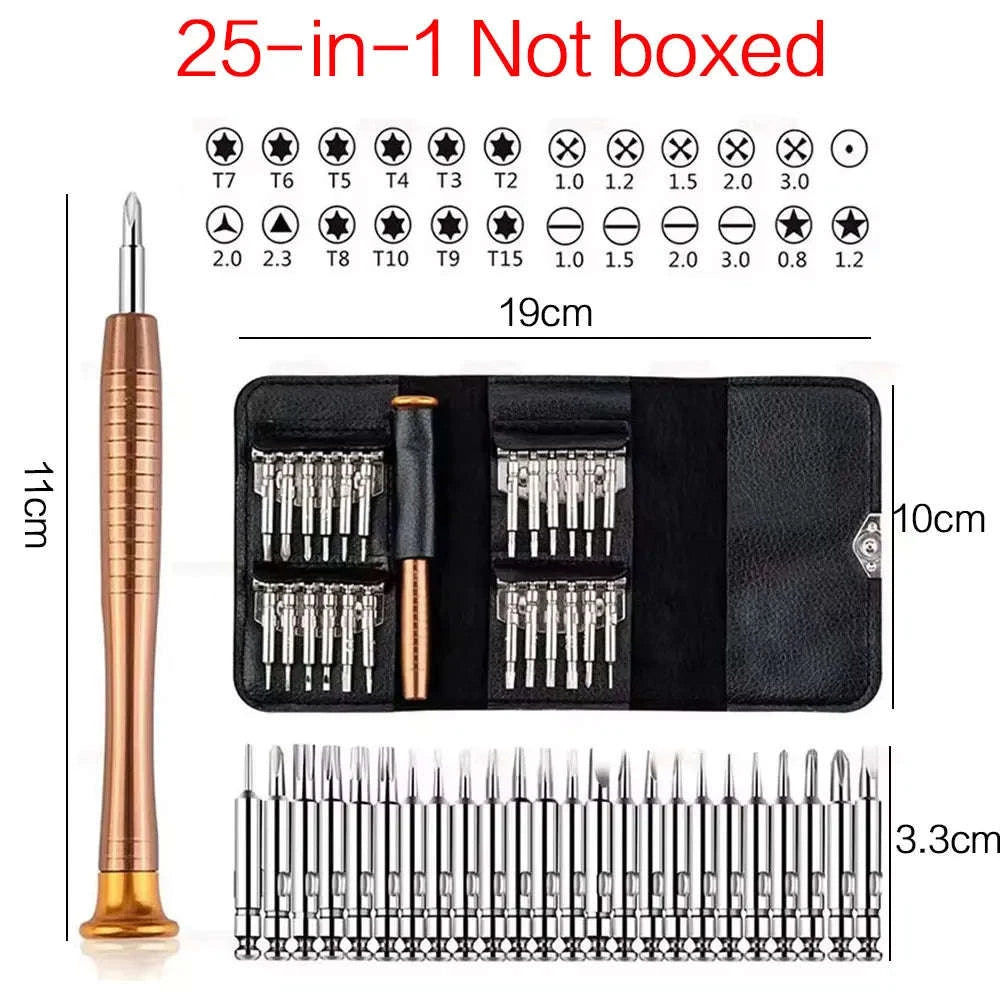 Precision Screwdriver Set 152-in-1 Professional Repair Kit-152 in 1 (black)
