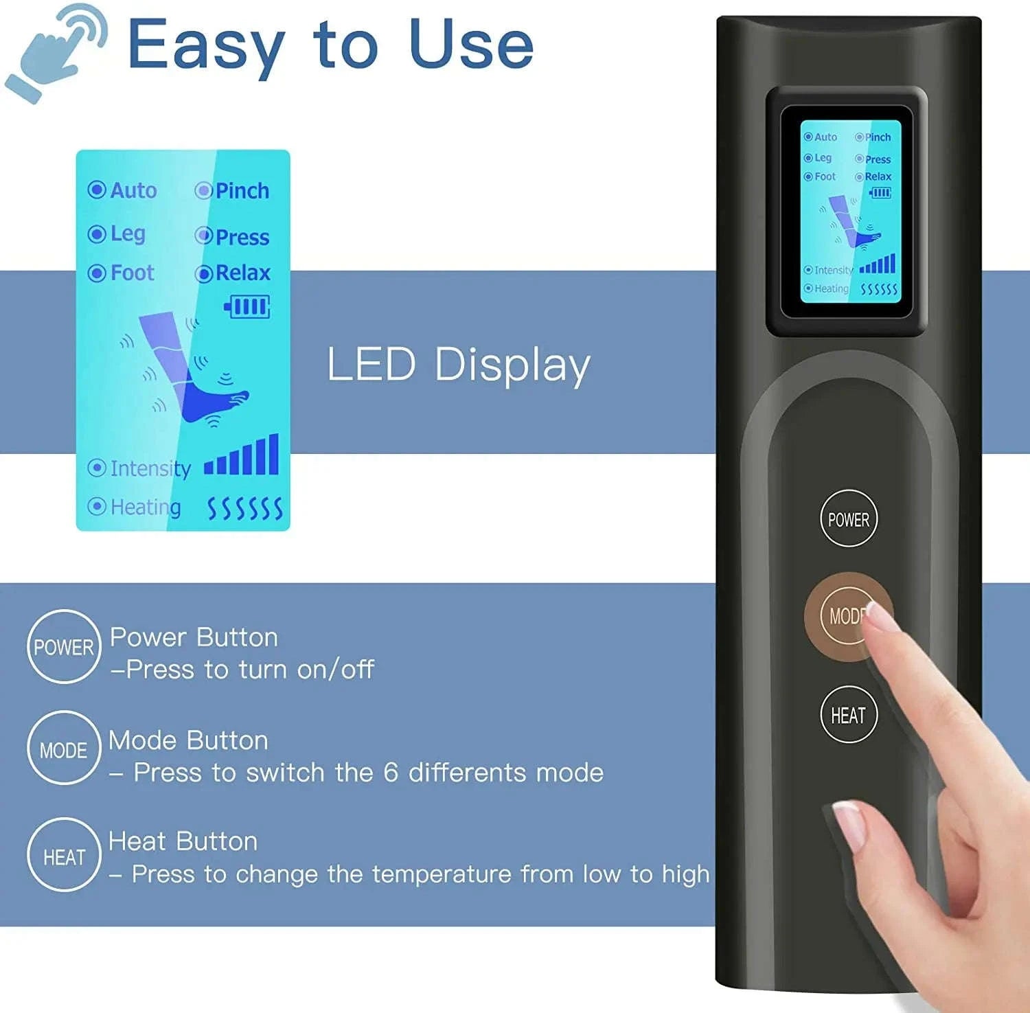 Premium Foot and Leg Massager-EU plug 2022