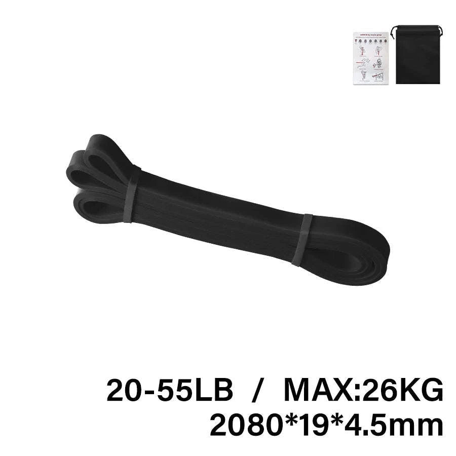 Premium Latex Resistance Band for Pilates & Strength-13hong19hei32zi45lv