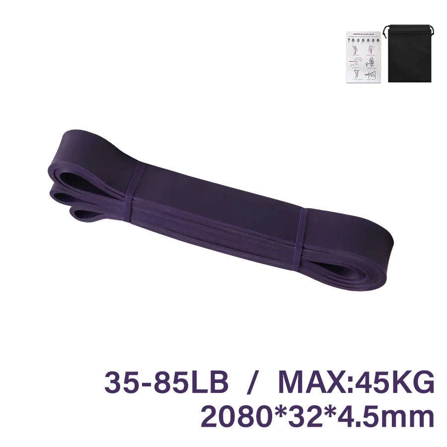 Premium Latex Resistance Band for Pilates & Strength-13hong19hei32zi45lv