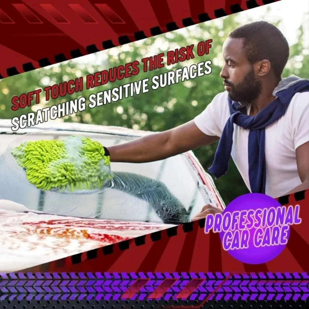 Premium Microfiber Car Wash Mitt-1PCS