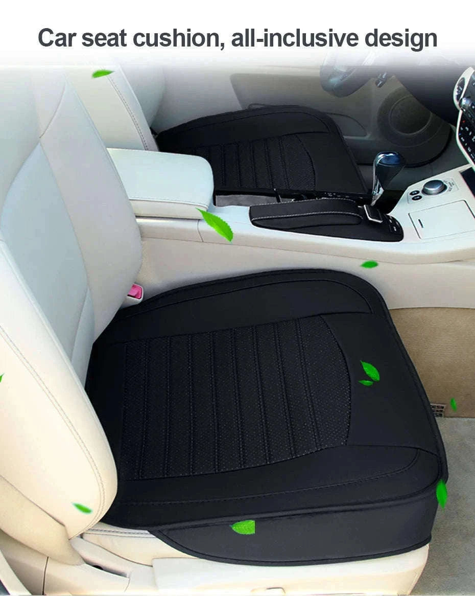 Premium PU Leather Car Seat Cover-BEIGE front 1 PC