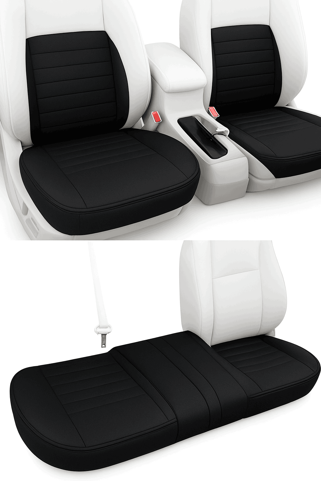 Premium PU Leather Car Seat Cover-BEIGE front 1 PC