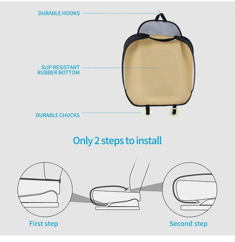 Premium PU Leather Car Seat Cover-BEIGE front 1 PC