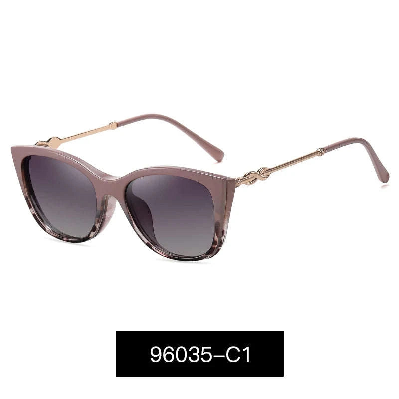 Prescription Sunglasses Cat-Eye Magnetic Clip-On Eyeglasses-C6 / Progressive / 1.56|Anti Blue Ray