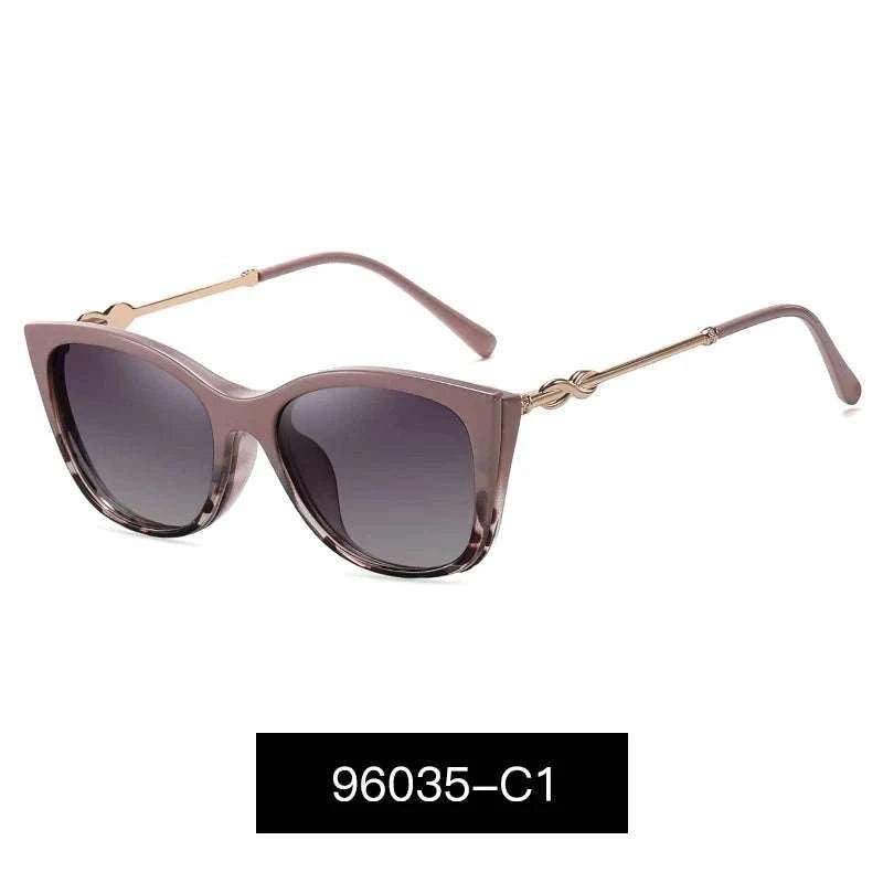 Prescription Sunglasses Cat-Eye Magnetic Clip-On Eyeglasses-C6 / Progressive / 1.56|Anti Blue Ray