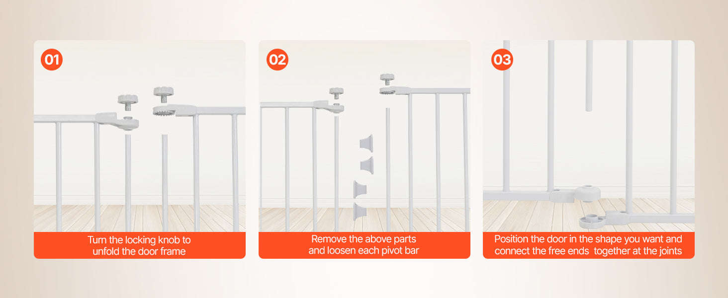 Pressure Mount Baby Gate 28–36 Inches High-B29.5-37in 30inH / United States