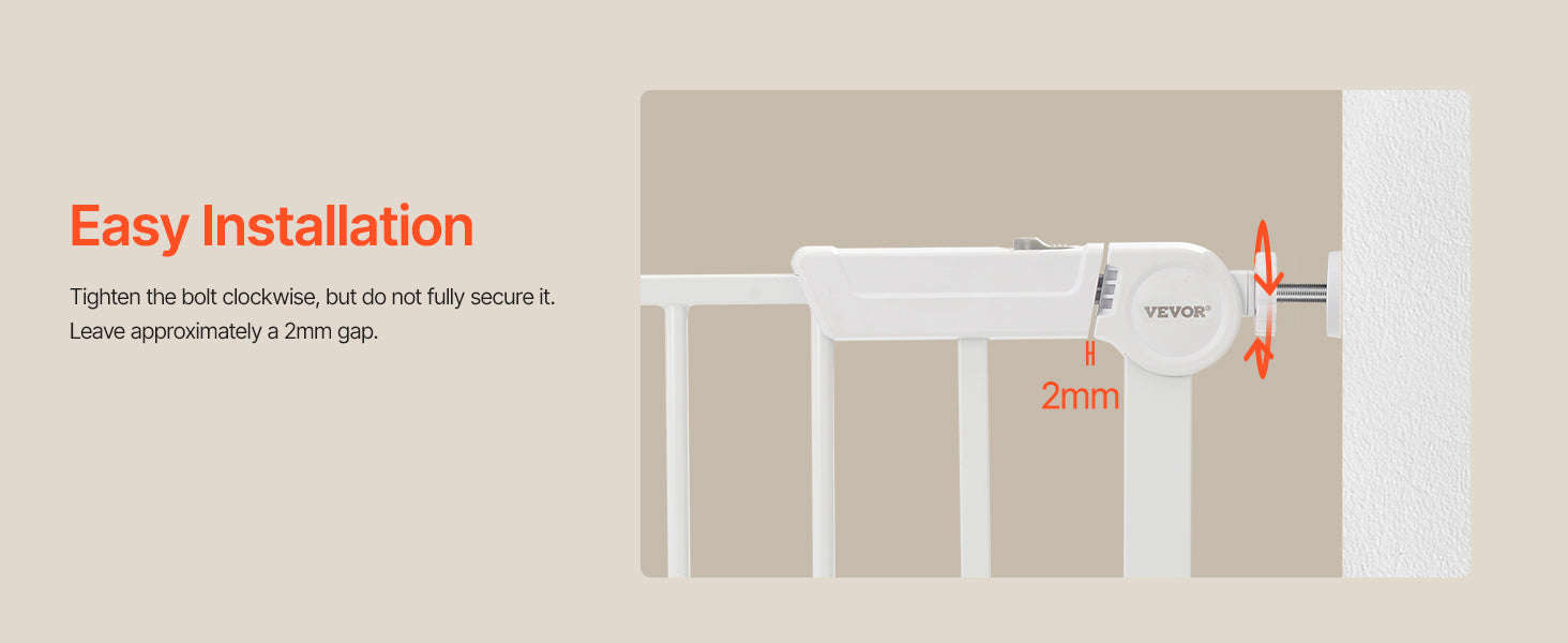 Pressure Mount Baby Gate 28–36 Inches High-B29.5-37in 30inH / United States