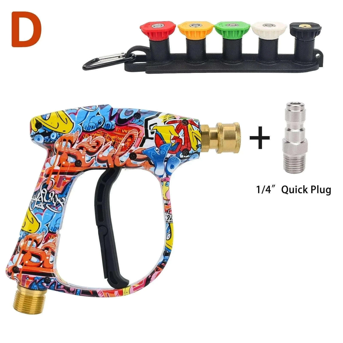 Pressure Washer Spray Gun with Quick Connect Nozzles-Type A