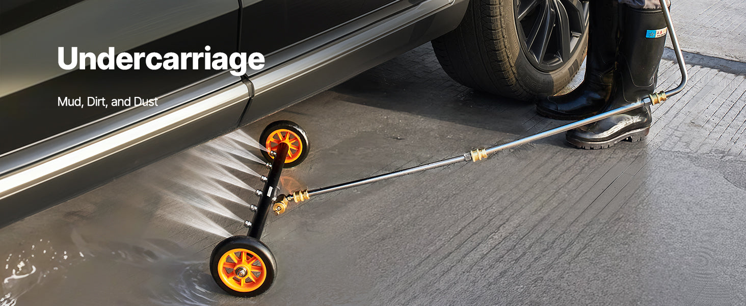 16/24 Inch Pressure Washer Undercarriage Cleaner for Driveway