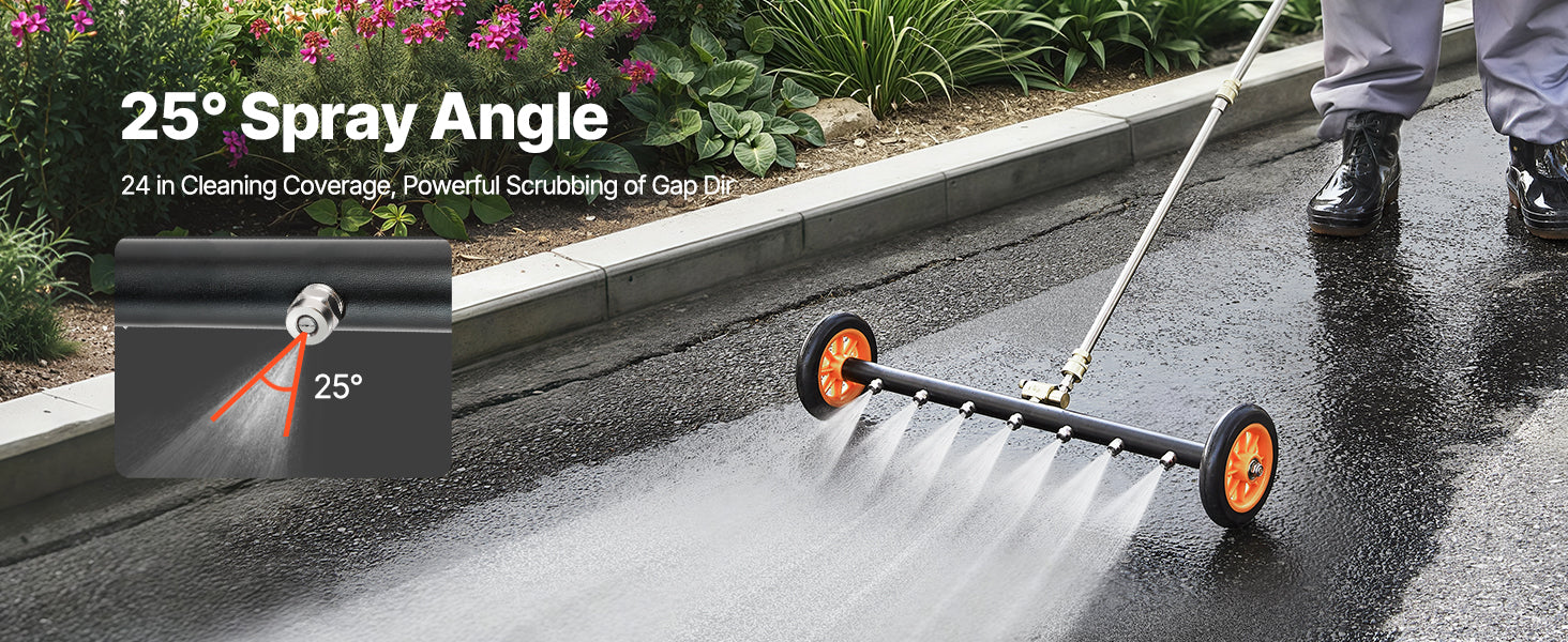 16/24 Inch Pressure Washer Undercarriage Cleaner for Driveway