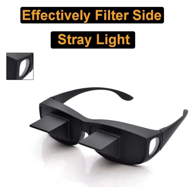 Prism Bed Reading Glasses for Lying Down TV and Books-Small