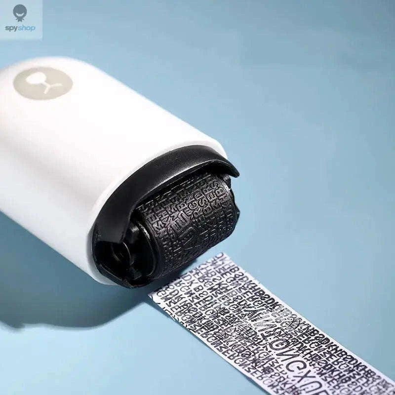 Privacy Seal Roller Stamp – Quick Coverage for Secure Personal Data-white