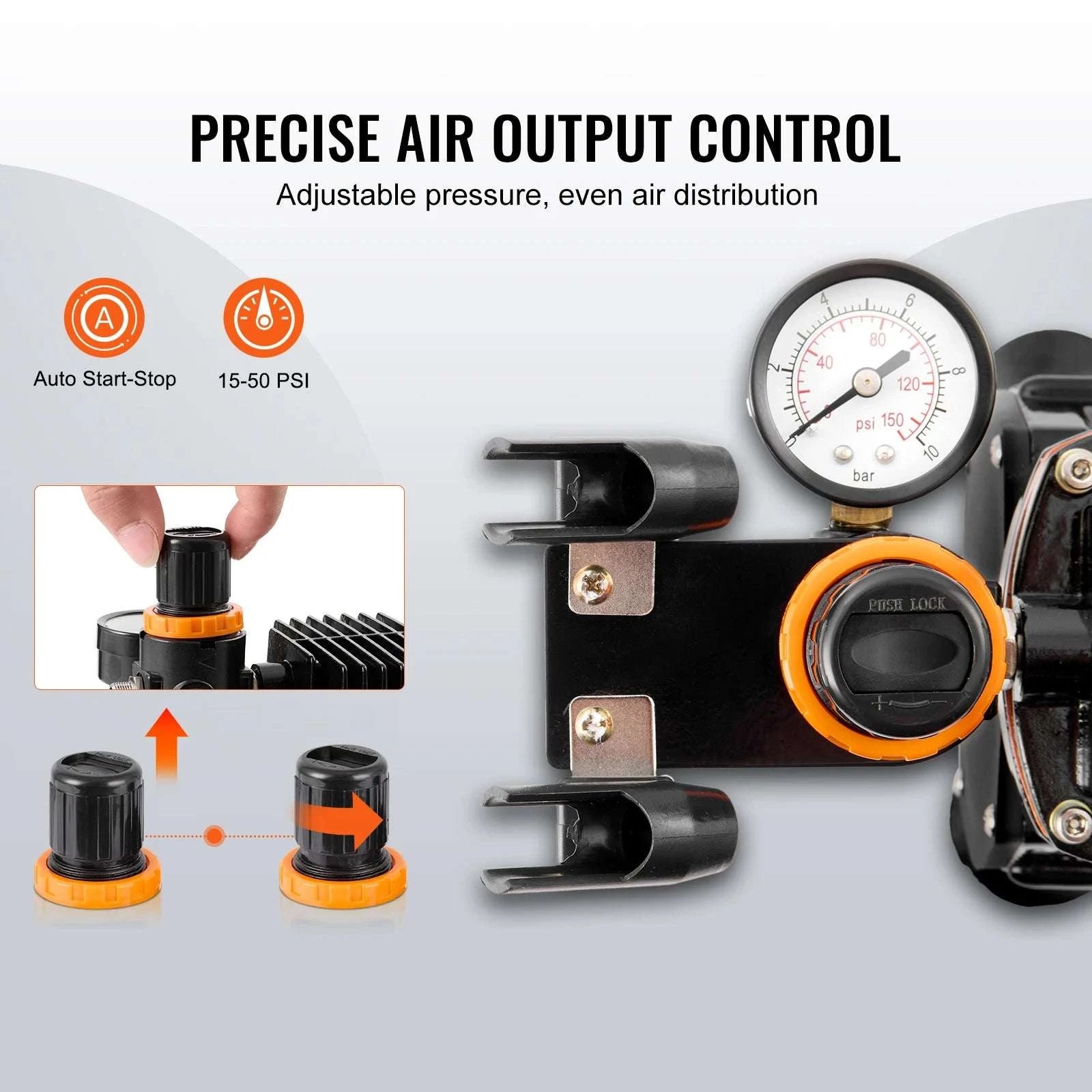 Professional Airbrush Kit with Dual Fan Compressor & 3 Nozzle Sizes-Type B / United States