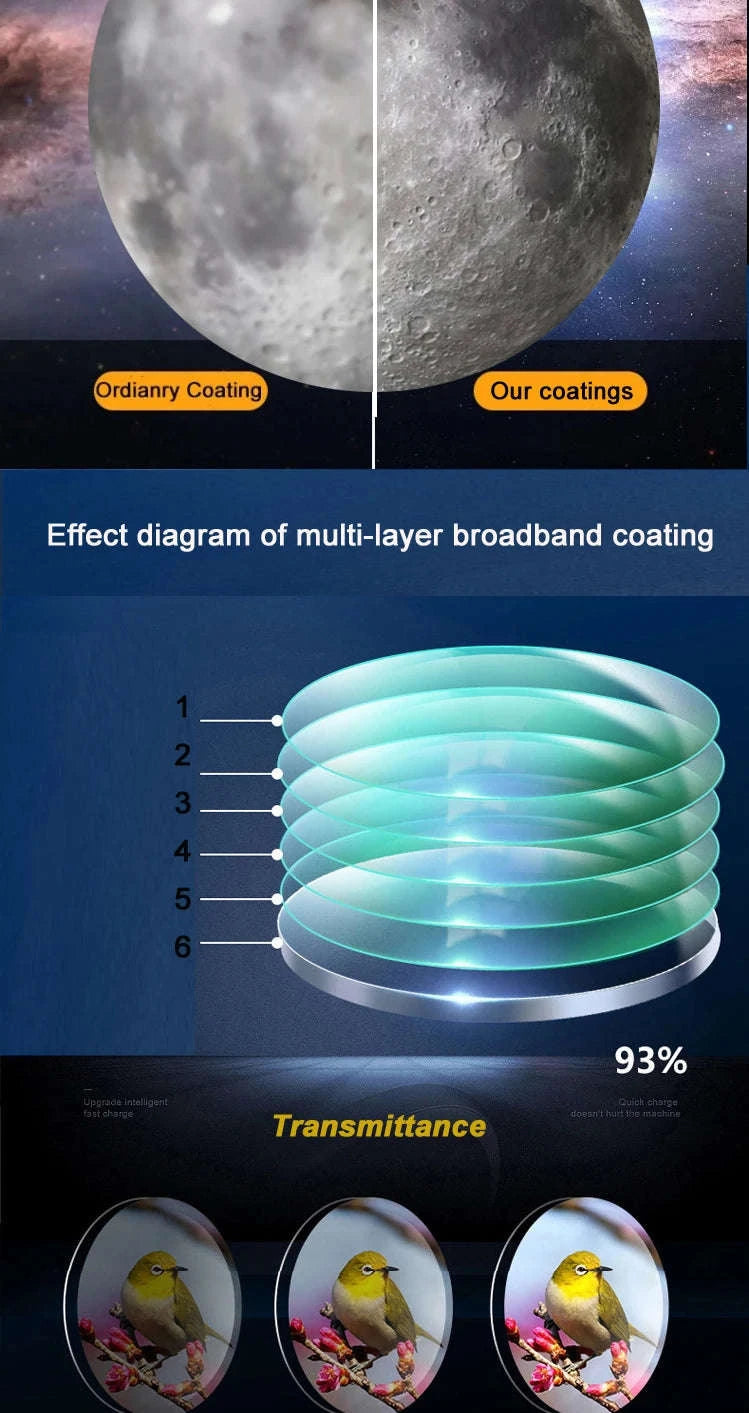 Professional Astronomical Telescope F30070 Monocular 150× Zoom HD Night Vision-1.4M tripod