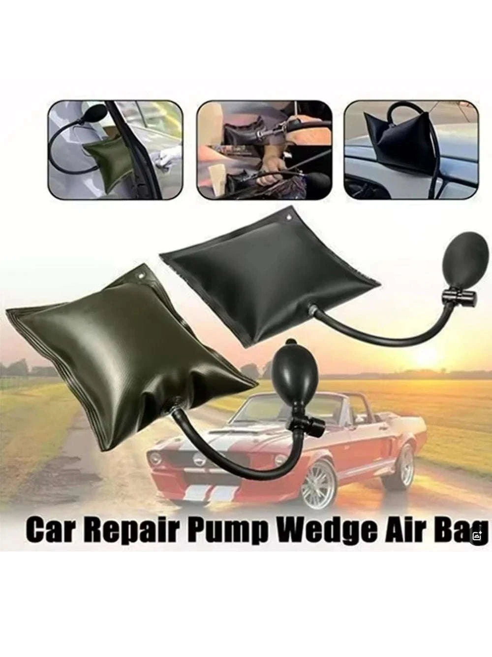 Professional Car Door Air Pump Wedge Pad Tool-Default Title