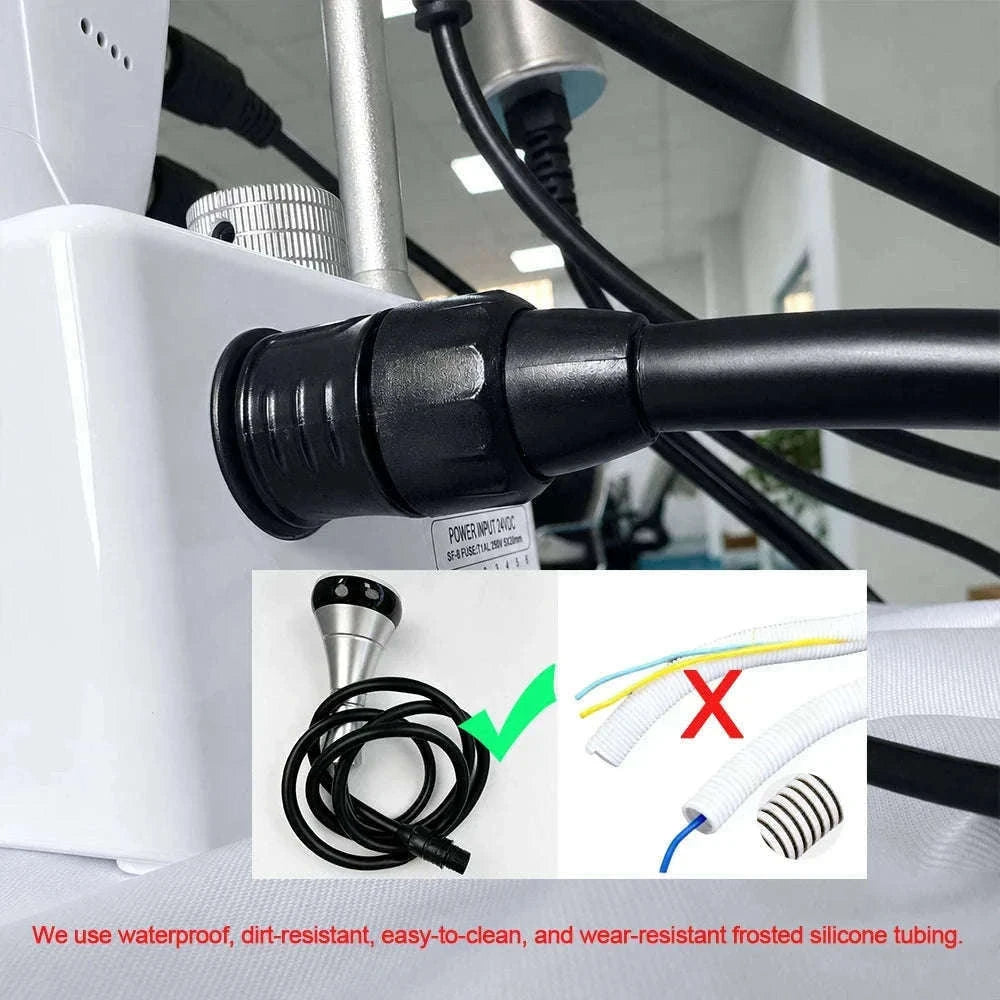 Professional Cavitation Machine with Massage Handles-Ivory / Mexico