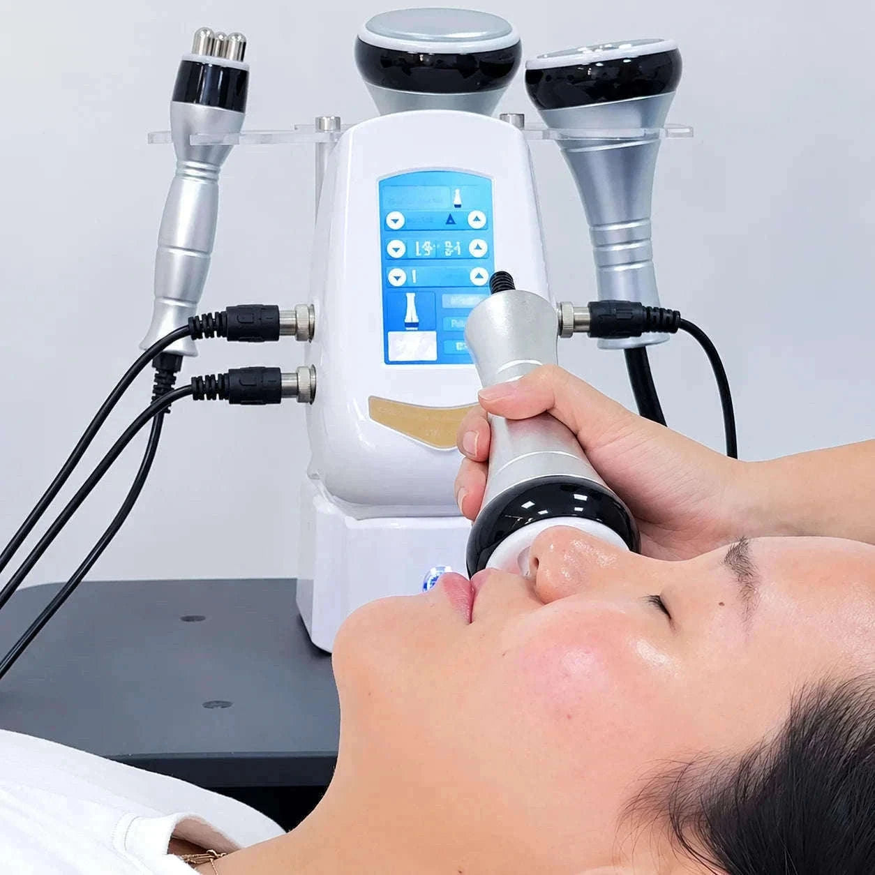 Professional Cavitation Machine with Massage Handles-Ivory / Mexico