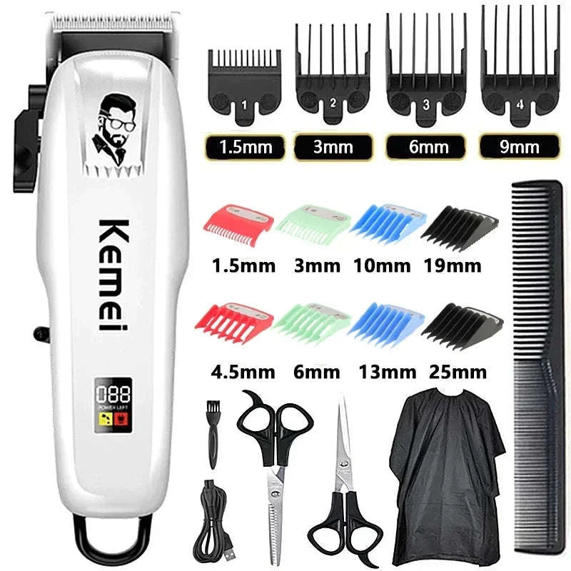 Professional Cordless Hair Clipper for Precise Home Grooming-KM-PG809B