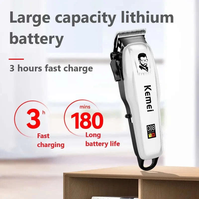 Professional Cordless Hair Clipper for Precise Home Grooming-KM-PG809B