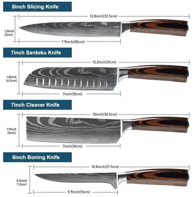 Professional Damascus Kitchen Knife-5inch santoku knife