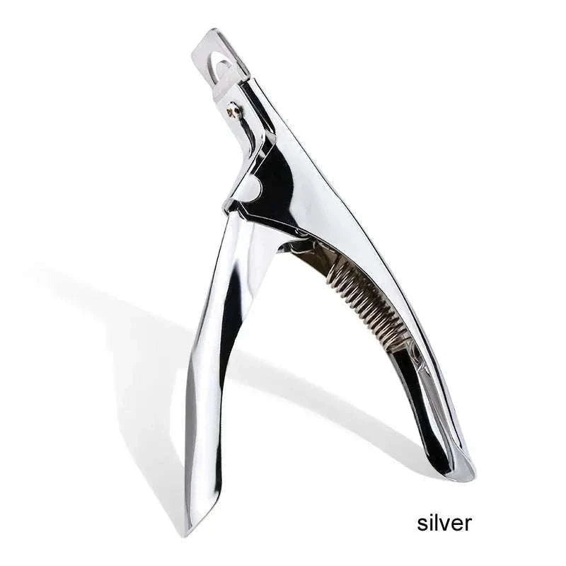Professional False Nail Nippers for Acrylic and Gel Trimming-Sliver