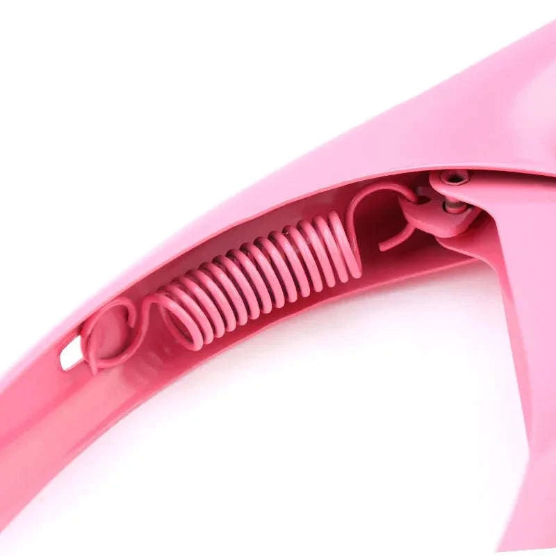 Professional False Nail Nippers U‑Type Pointed Clippers-Sliver