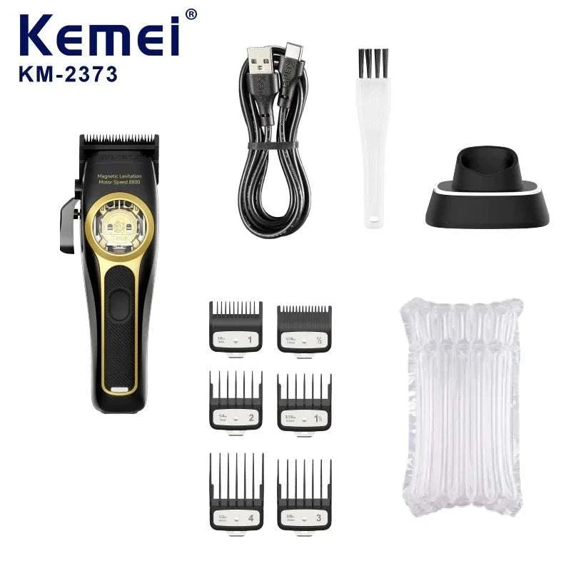 Professional Hair Clipper 8800RPM Cordless Trimmer with Charging Base-KM-2373 no box