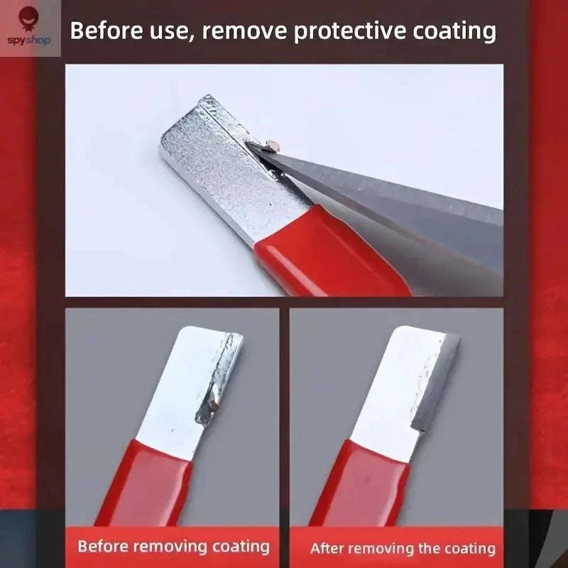 Professional Knife Sharpener with Tungsten, Diamond & Ceramic Stages-1pcs Red