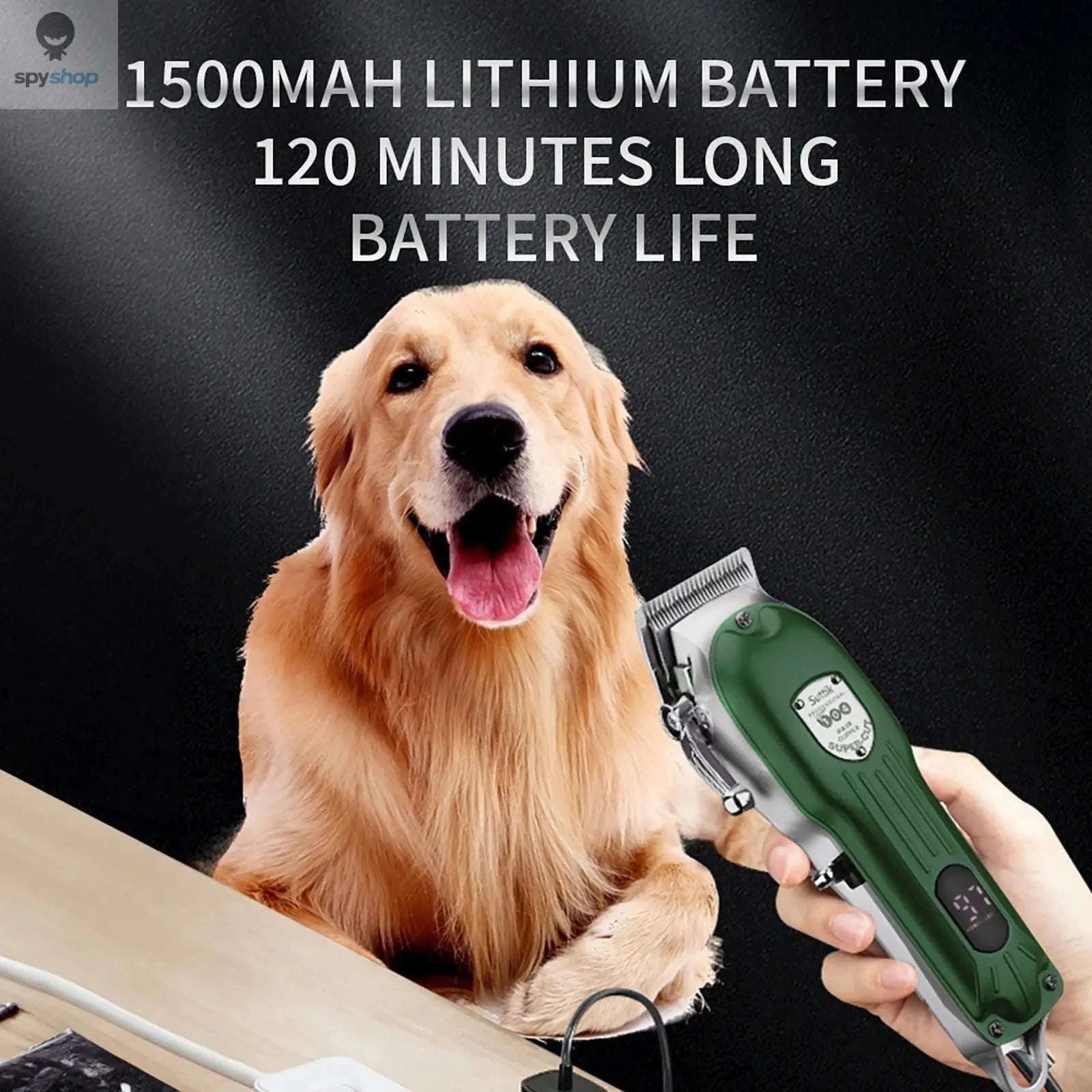 Professional Pet Trimmer – All‑Metal Low‑Noise Rechargeable Grooming Clipper-JML001