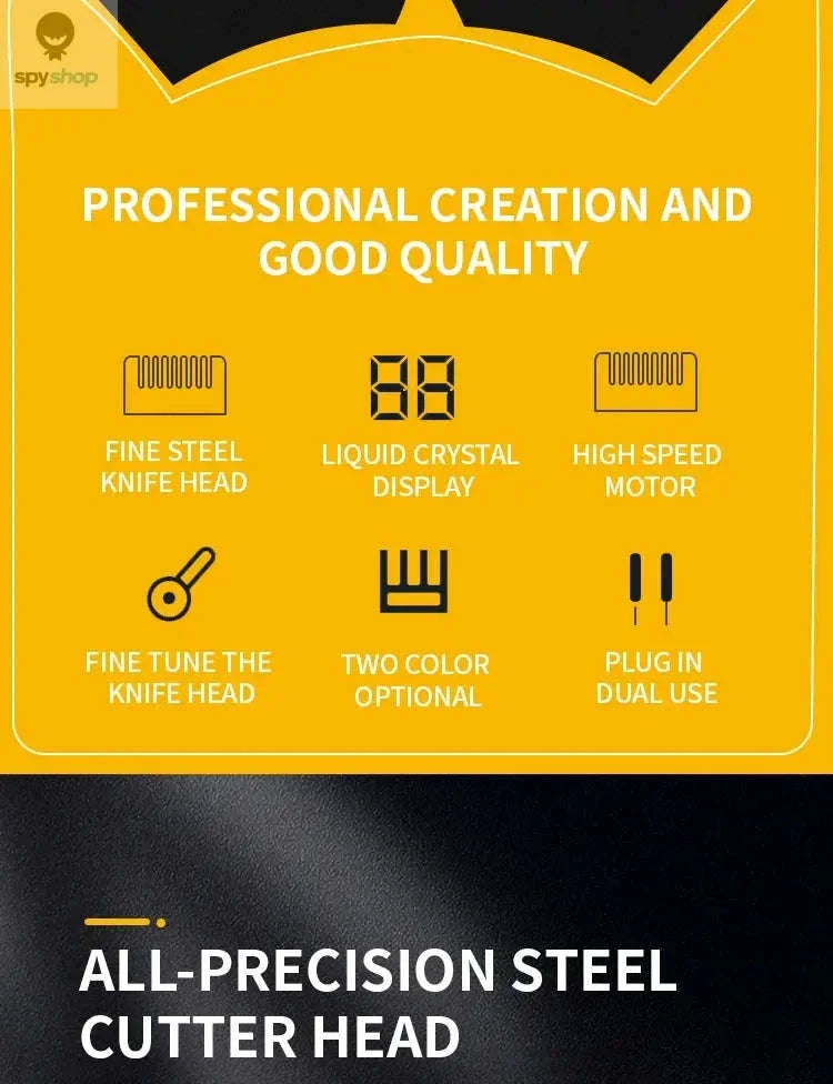 Professional Pet Trimmer – All‑Metal Low‑Noise Rechargeable Grooming Clipper-JML001