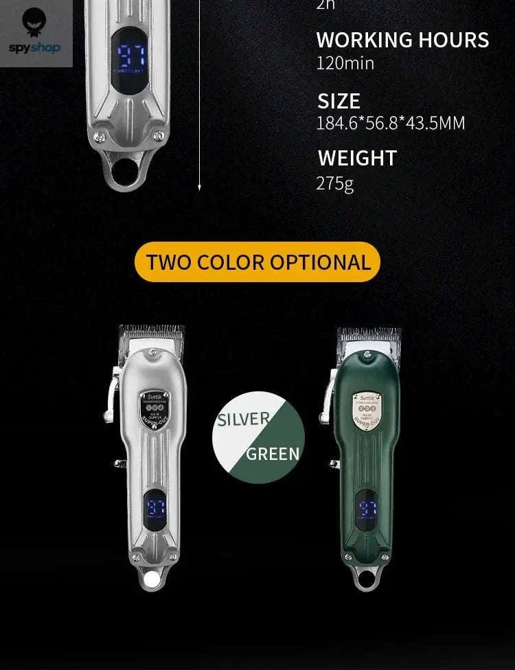 Professional Pet Trimmer – All‑Metal Low‑Noise Rechargeable Grooming Clipper-JML001