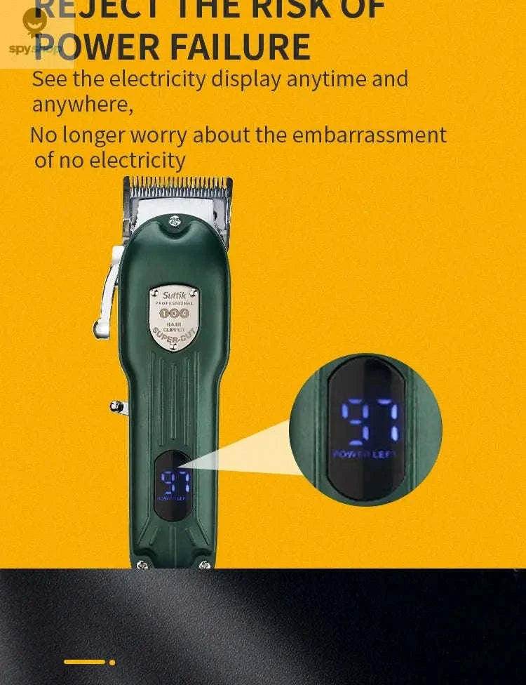 Professional Pet Trimmer – All‑Metal Low‑Noise Rechargeable Grooming Clipper-JML001