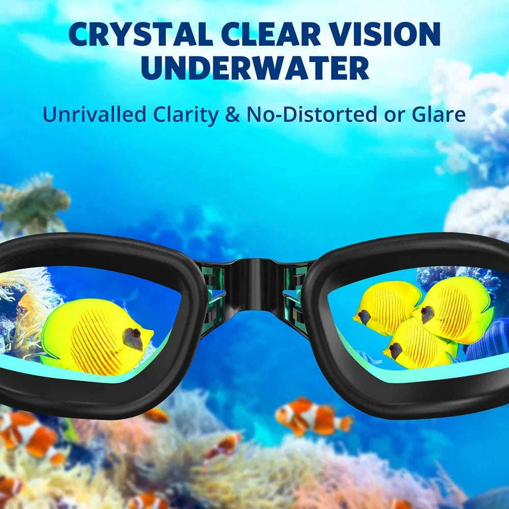 Professional Swimming Goggles with Anti‑Fog & UV Protection-Sky Blue