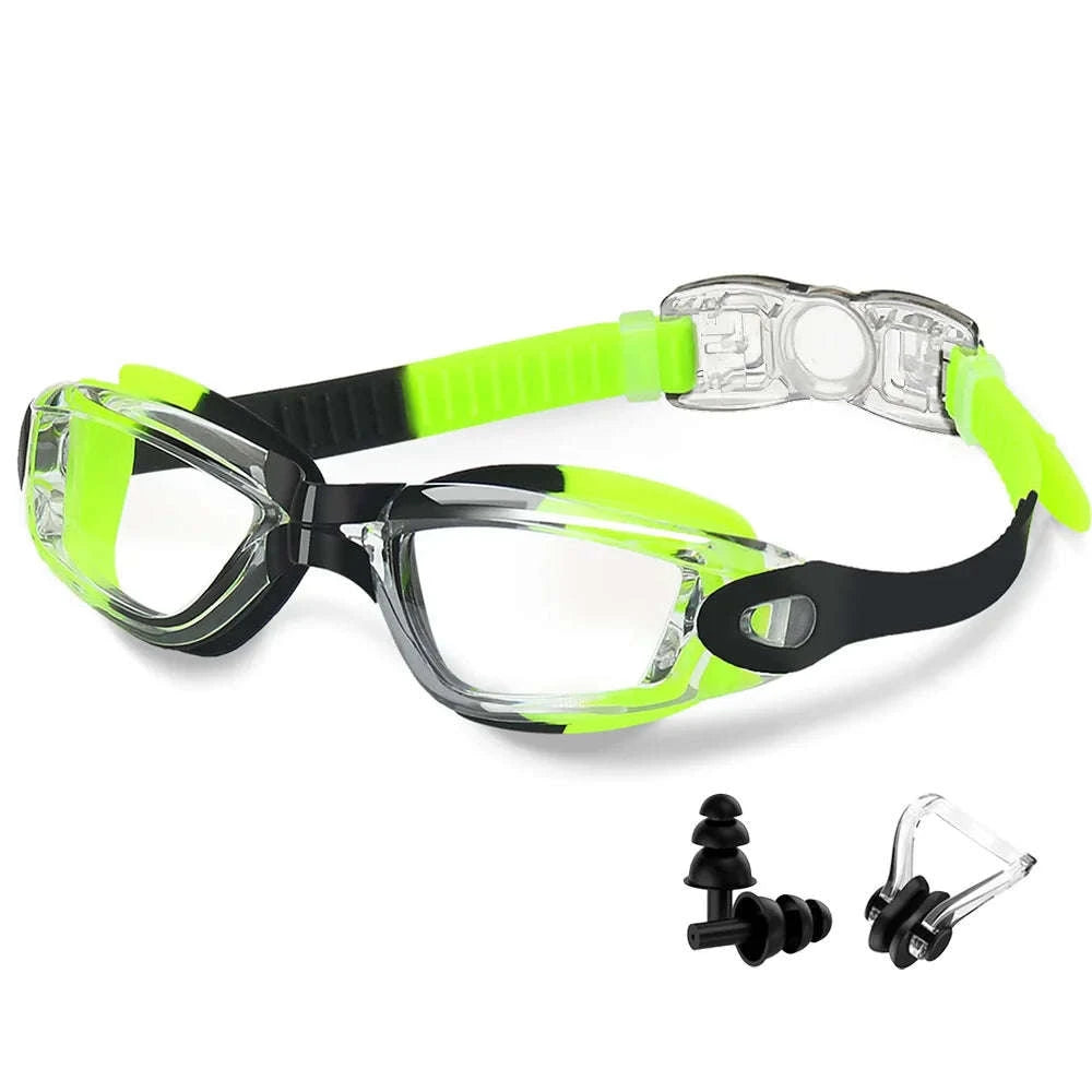 Professional Swimming Goggles with Anti‑Fog & UV Protection-Sky Blue