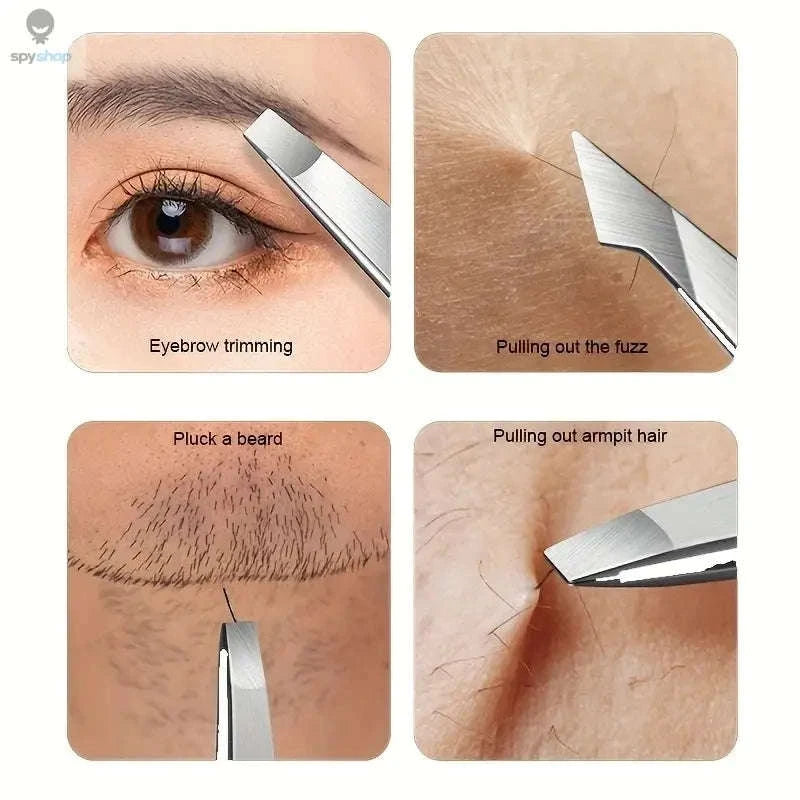 Professional Tweezers Set – Precision, Comfort & Versatile Grooming Tools-Rose Gold 4 Pcs