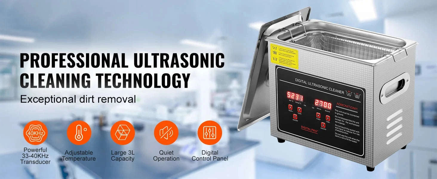 Professional Ultrasonic Cleaner for Deep Precision Cleaning-30L / france