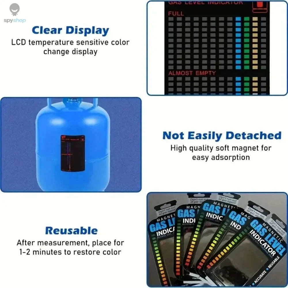 Propane Tank Level Indicator – Magnetic Liquid Crystal Gauge for BBQ & Camping-Naked packaging