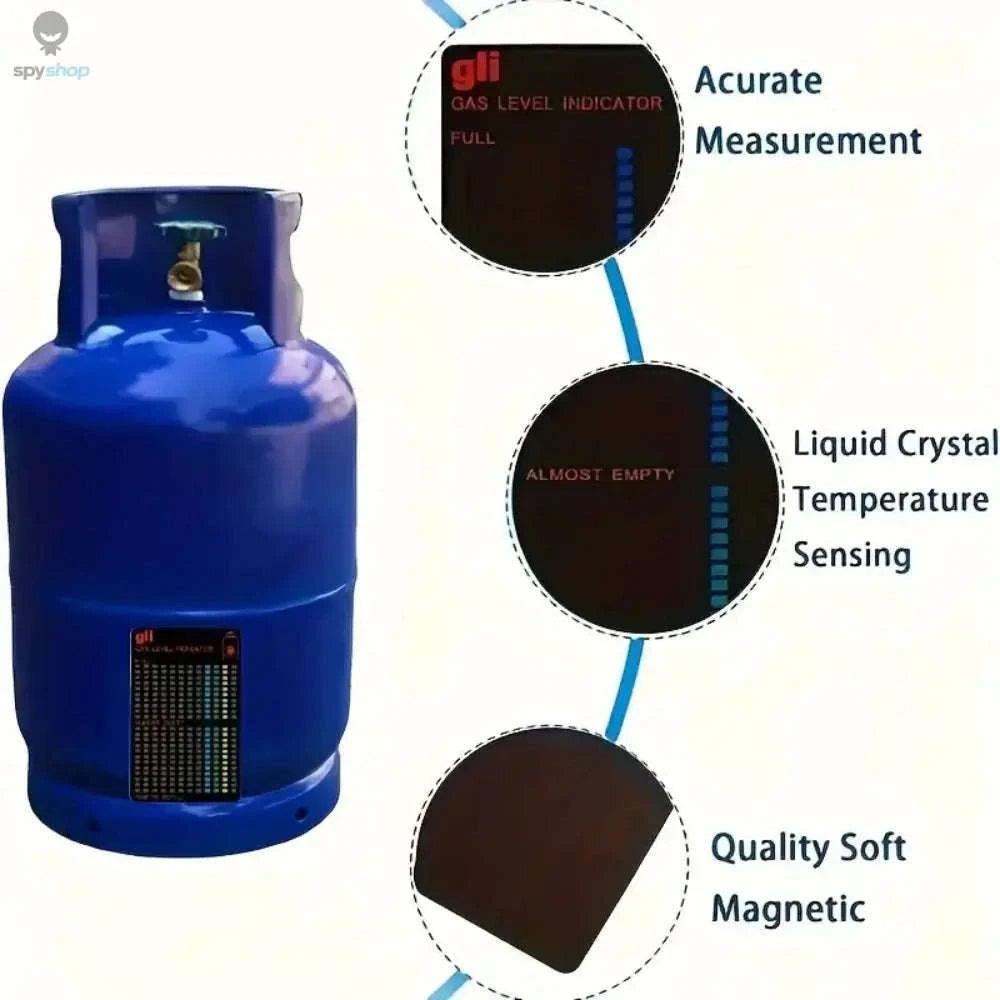 Propane Tank Level Indicator – Magnetic Liquid Crystal Gauge for BBQ & Camping-Naked packaging